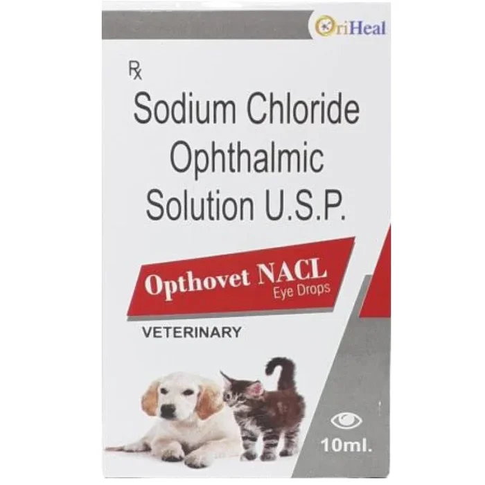 Oriheal Opthovet NACL Eye Drops 10ml for Dogs and Cats