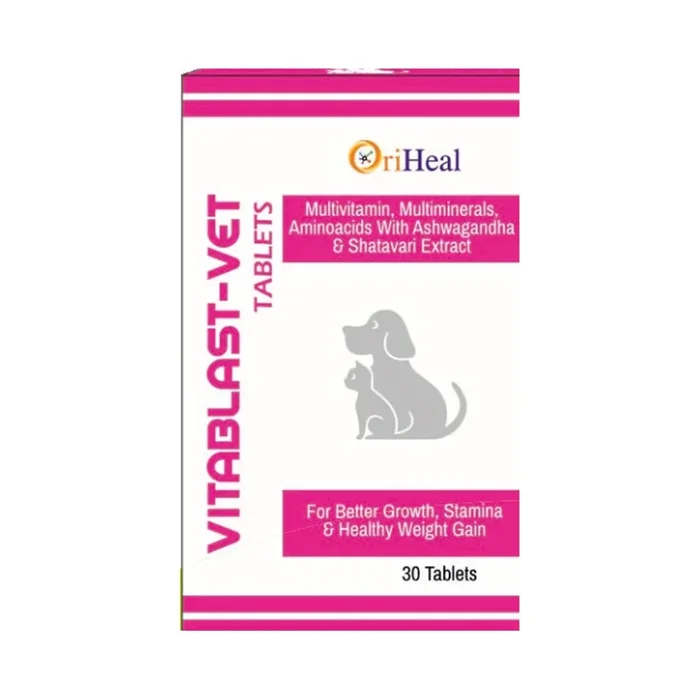 Oriheal Vitablast Vet Tablets Multivitamin & Mineral Supplement for Dogs and Cats