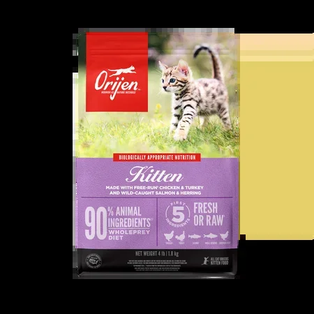 ORIJEN Chicken, Turkey, and Salmon Formula Kitten Food