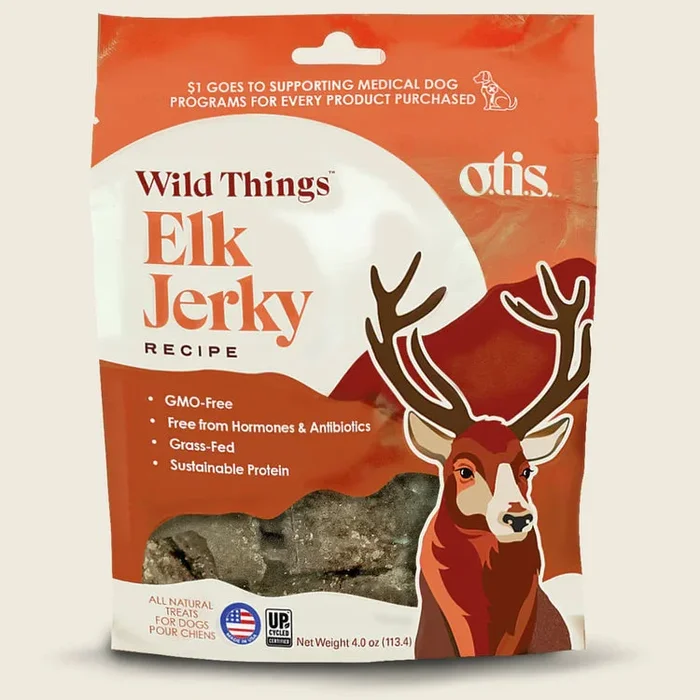 Otis Wild Things Elk Jerky Dog Treats