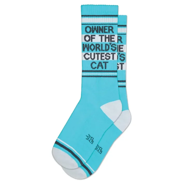 Owner Of The World’s Cutest Cat Gym Crew Socks