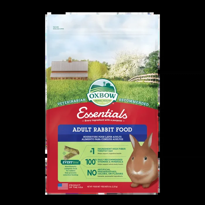 oxbow adult rabbit food 2.5lbs