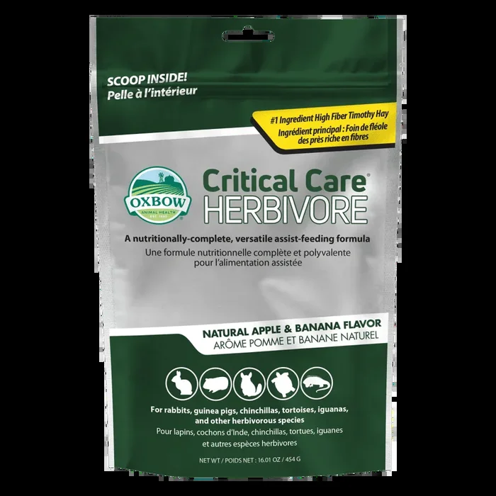 Oxbow Animal Health Critical Care Herbivore Apple-Banana