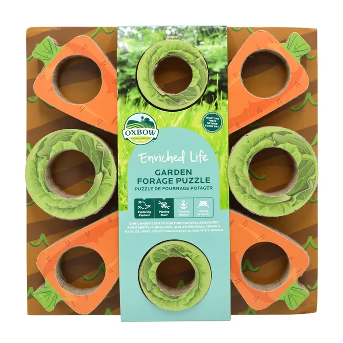Oxbow Enriched Life Garden Forage Puzzle Chew Small Animal Toy