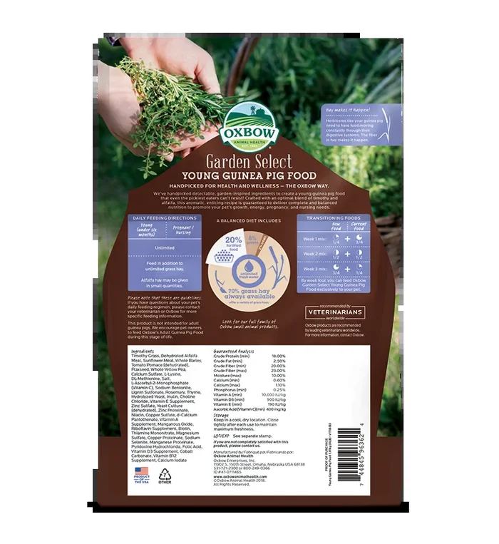 Oxbow Garden Select Young Guinea Pig Food