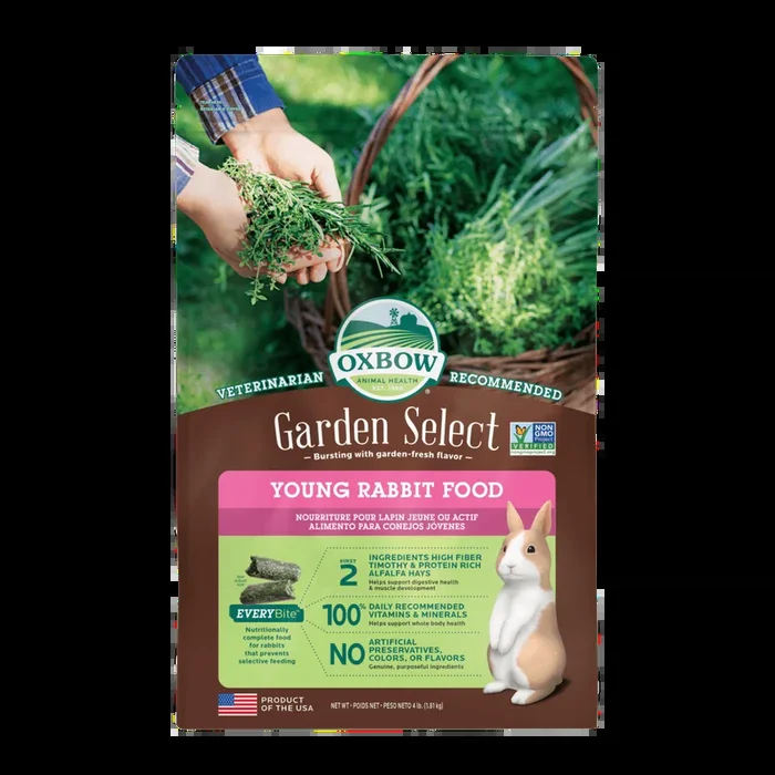 Oxbow Garden Select Young Rabbit Food, 4-lb