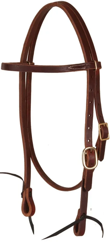 Oxbow Tack Premium Harness Leather Pre-Oiled Browband Headstall