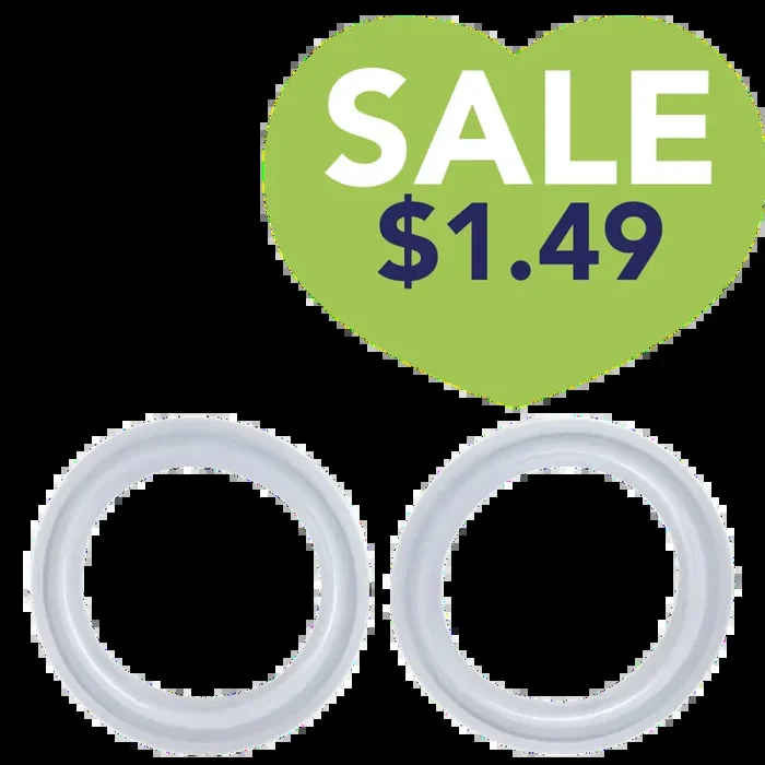 Pack of 2 Premium Scissor Finger Ring Inserts in Clear by PetStore.Direct