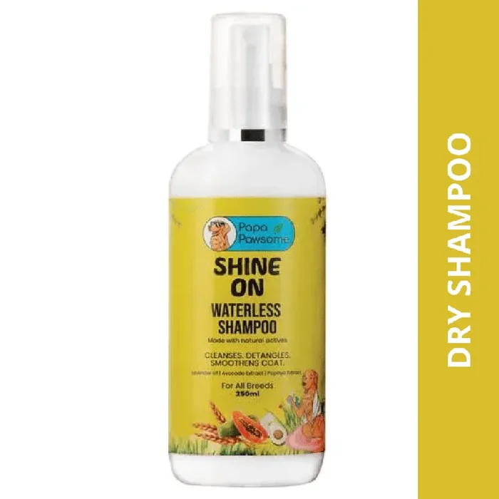 Papa Pawsome Shine On Waterless Shampoo for Dogs