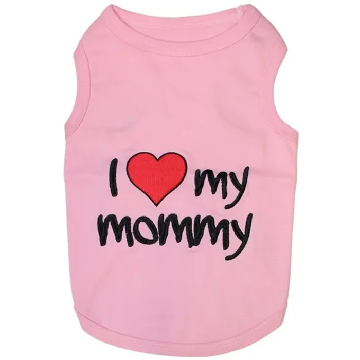 Parisian Pet – Dog T-Shirt “I Love My Mommy”