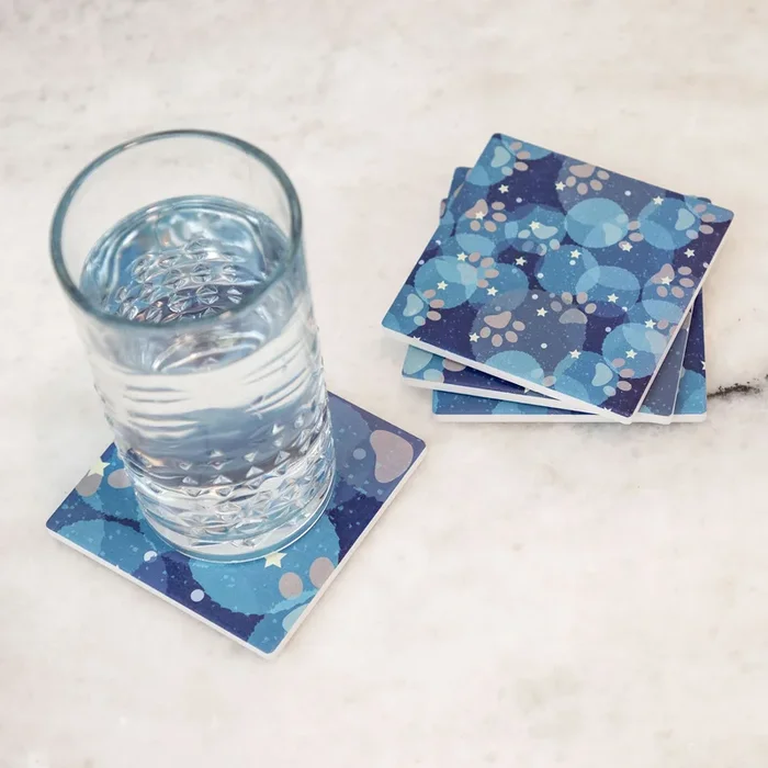 Paw Print Coaster – Set of 4