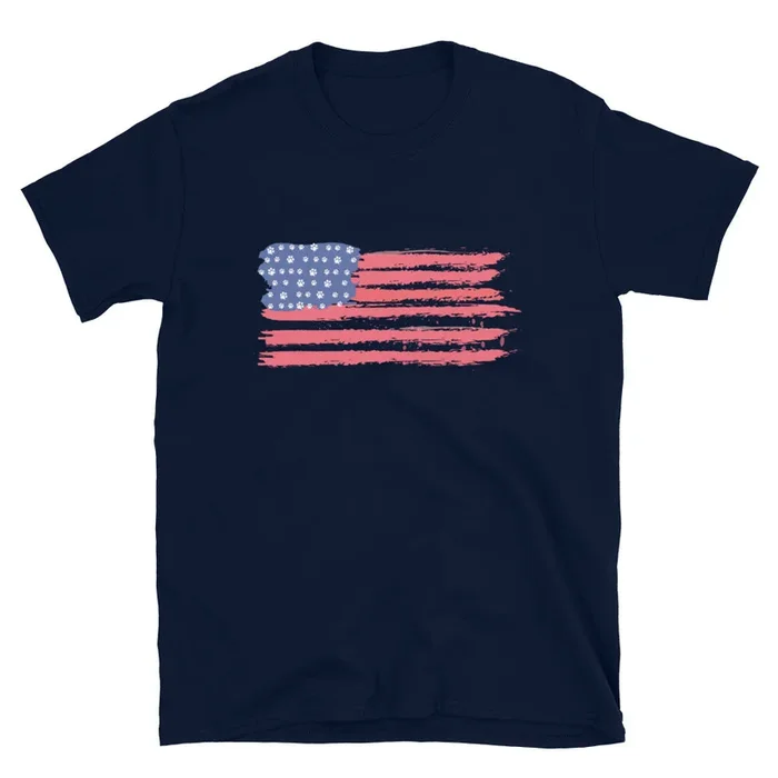 Paw-triotic Flag T-Shirt