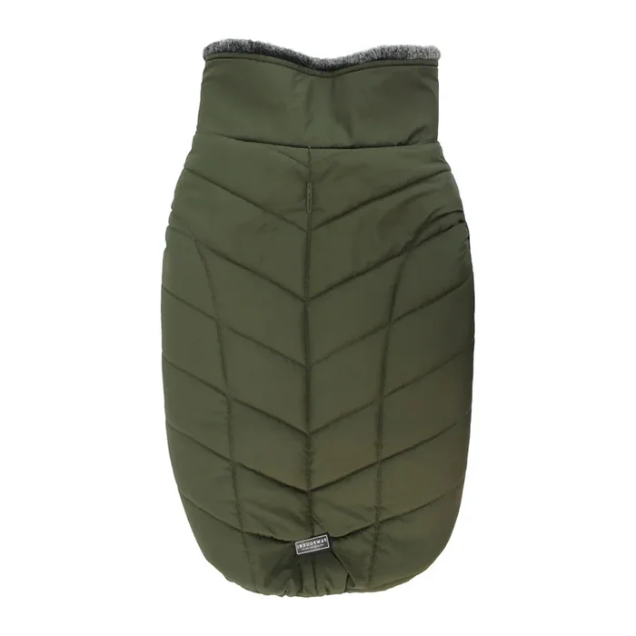 Pawpourri Fleece Lining Puffer Jacket for Dogs and Cats (Dark Green)