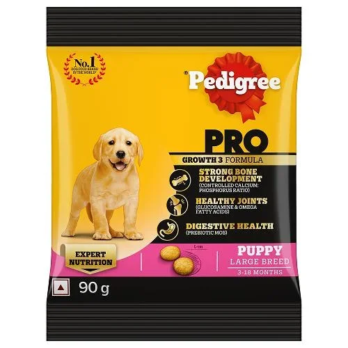 Pedigree PRO Expert Nutrition for Large Breed Puppy(3 to 18 Months) Dry Food (90g)