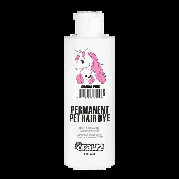 Permanent Dog Hair Dye Charm Pink 8oz by Opawz