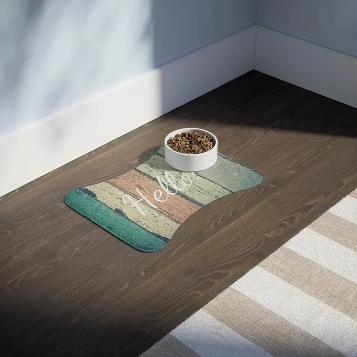 Personalize Pet Food Mat – Nature Patterns