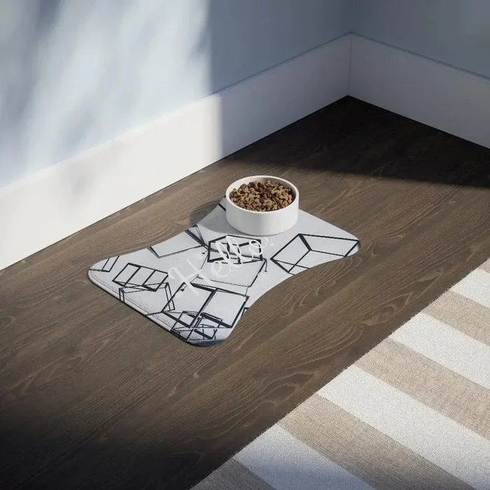Personalize Pet Food Mat – Square Patterns