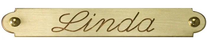 Personalized Engraved Bridle / Saddle Name Plate, Brass