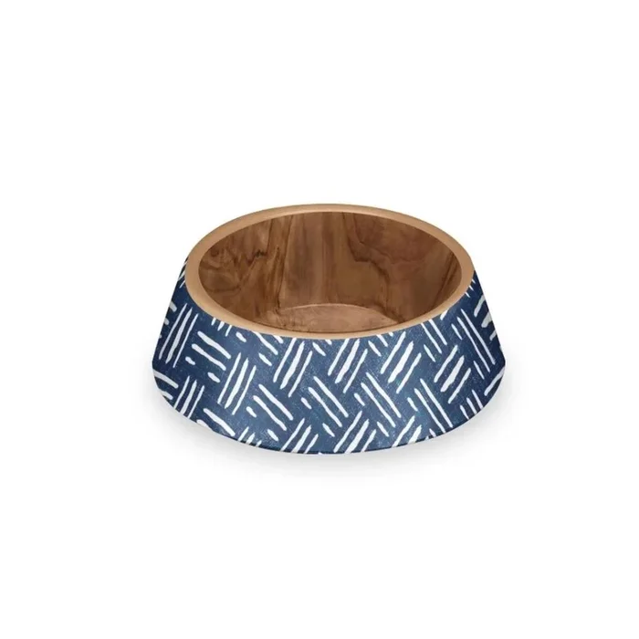 Pet Bowl Melamine Indigo Oasis