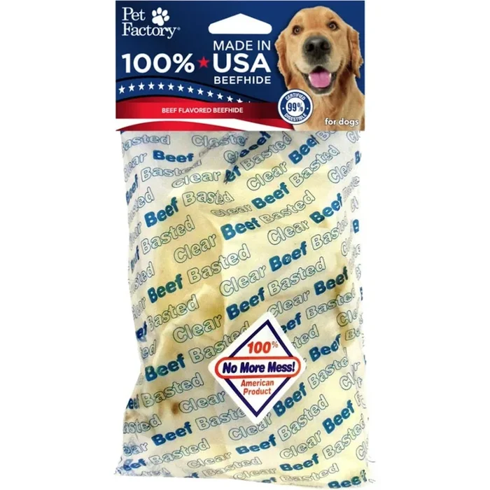 Pet Factory USA Beefhide Clear Basted Chips