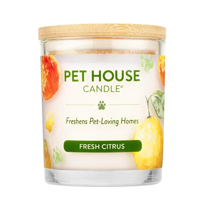 Pet House Candle, 9 oz – Pet Odor Eliminating, Non-Toxic, Long-Lasting, Hand-Poured in USA