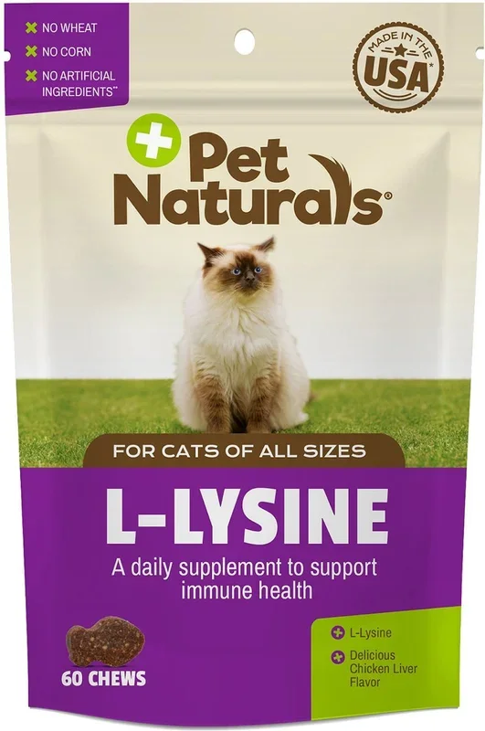 Pet Naturals Cat L-Lysine Chews, 60 count