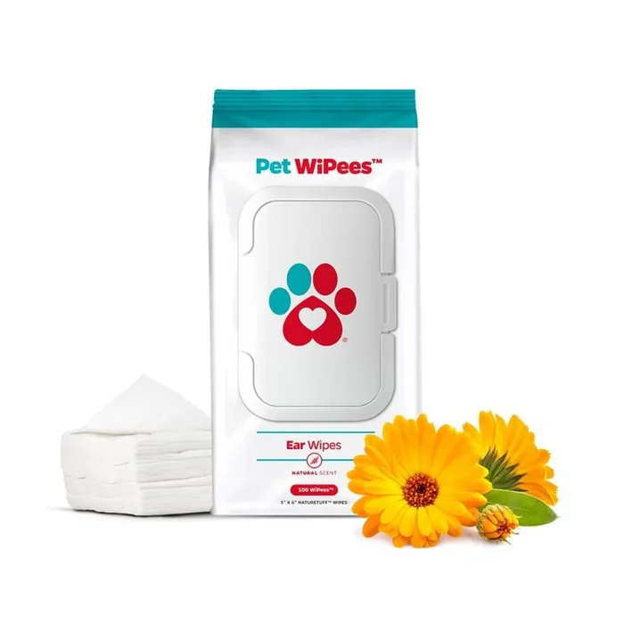 Pet Parents Ear Wipes 100 Count Natural Scent