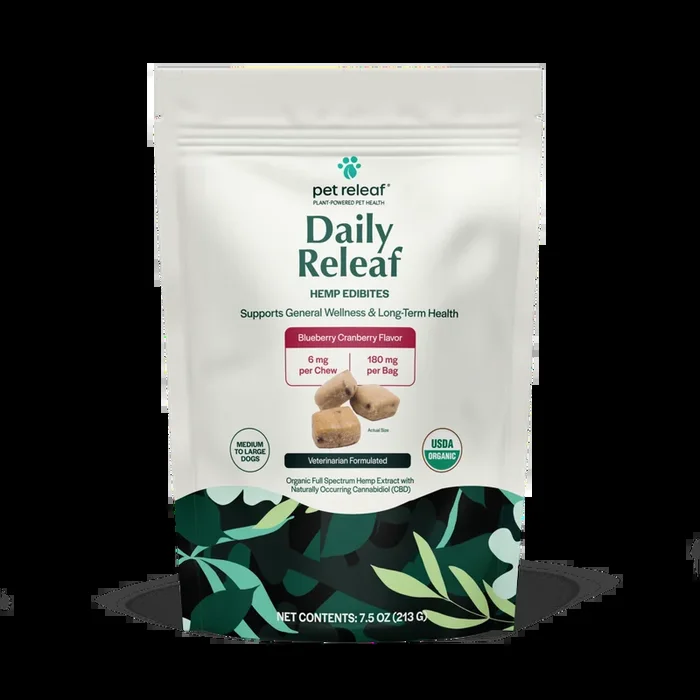 Pet Releaf Daily Edibites CBD Medium/Large Dog 6mg