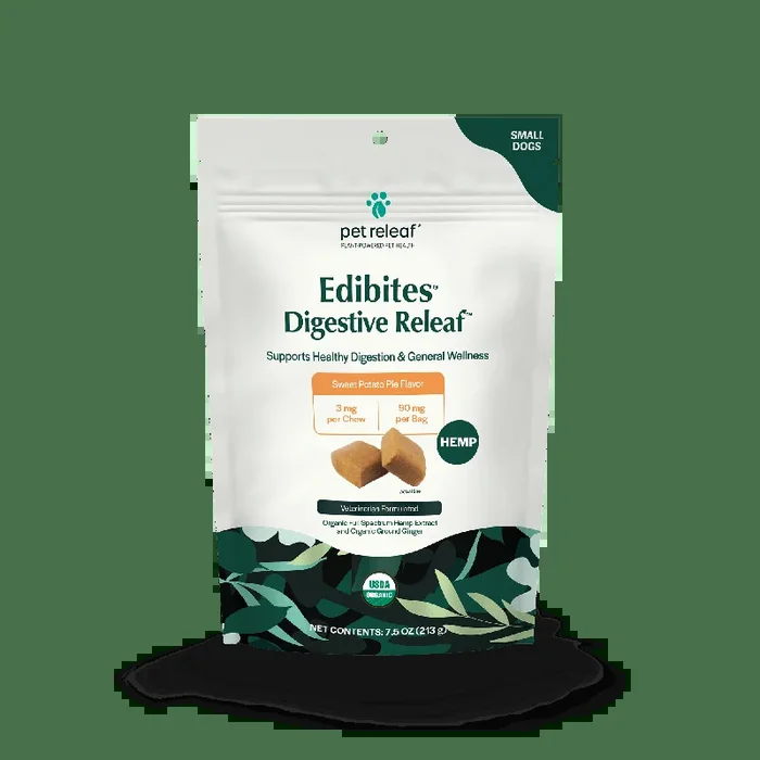 Pet Releaf Digestive Releaf Edibites Sweet Potato Pie Flavor for Small Dogs