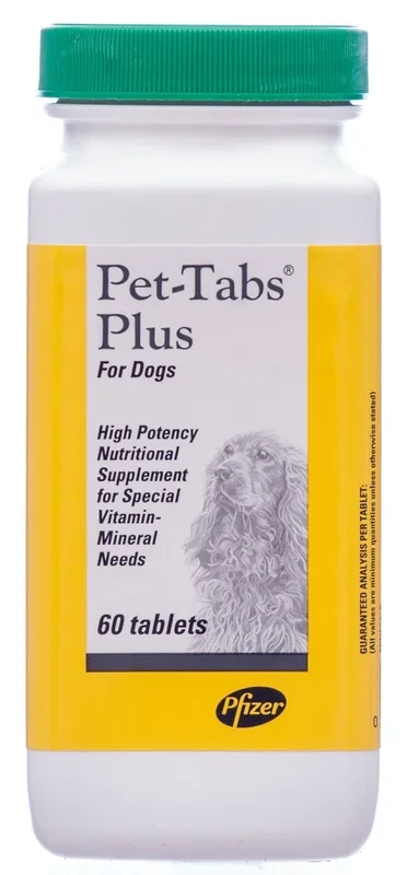 Pet-Tabs Plus Chewable Tablet Vitamin & Mineral Supplement for Dogs