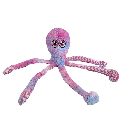 PetLou Octopus – Pink Tie Dye Dog Toy