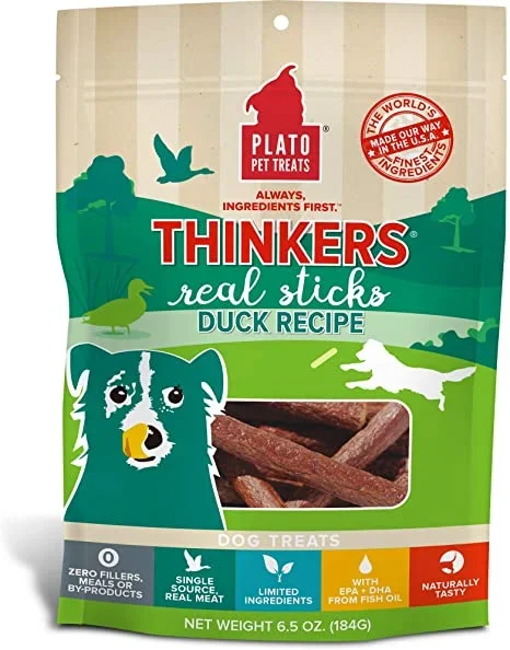 Plato Pet Treats Thinkers Duck