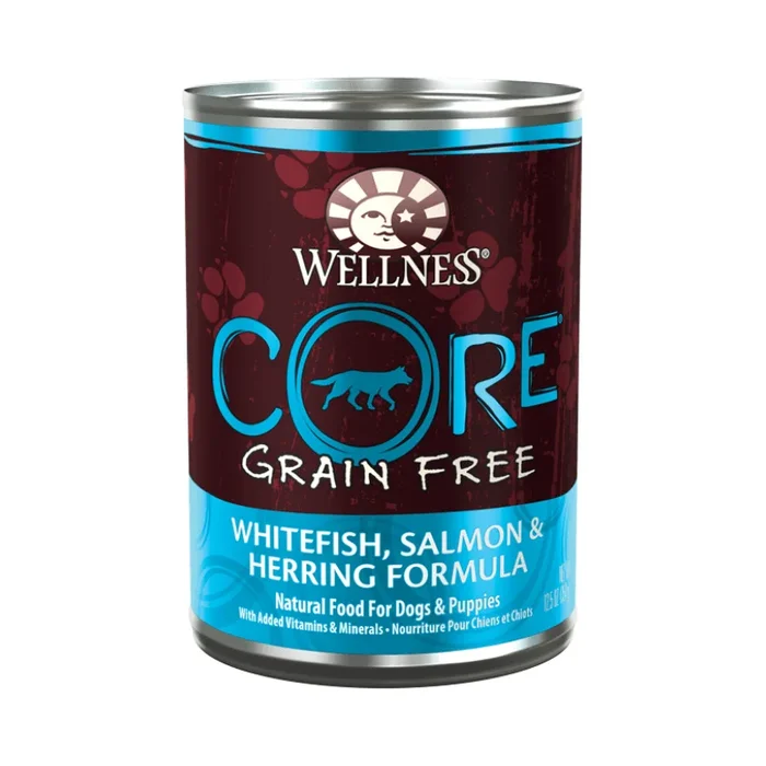 *(Please Use By 2026-02-28)* Canned Dog Food – CORE Pâté – Grain Free White Fish, Salmon & Herring – 12.5 oz