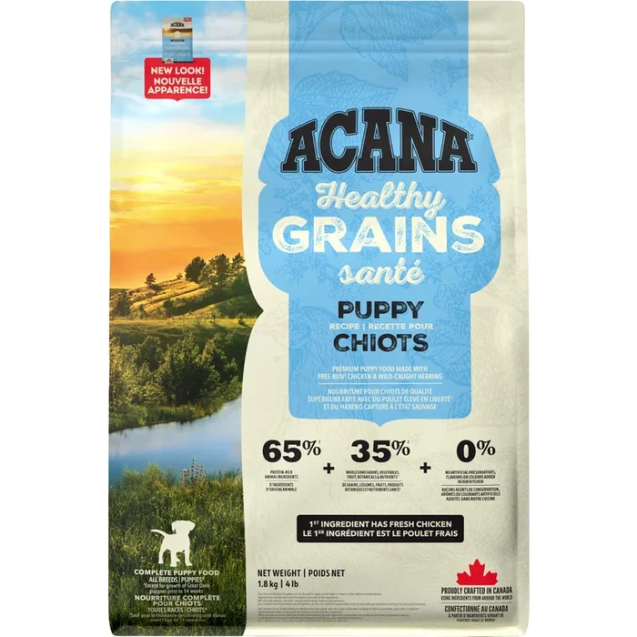 *(Please Use By 2026-03-16)* Dry Dog Food – HEALTHY GRAINS – Puppy Recipe – 1.8 kg