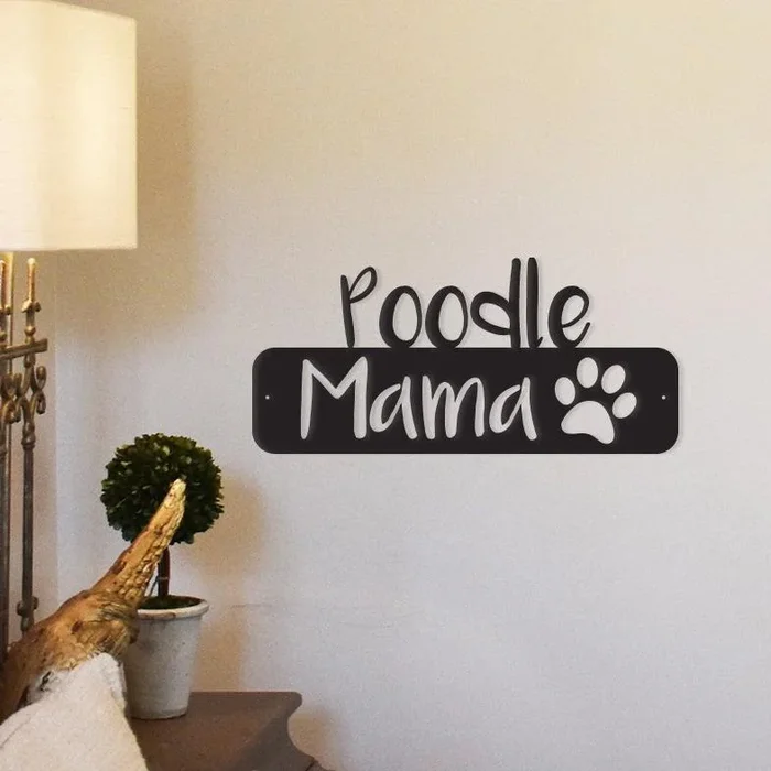 Poodle Mama – Metal Wall Art/Décor