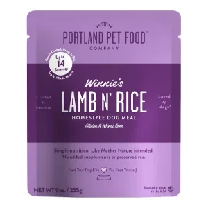 PORTLAND DOG WINNIE’S LAMB N’ RICE HOMESTYLE MEAL 9OZ