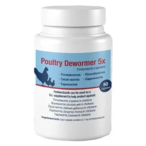 Poultry Dewormer 5X G.I. Supplement 50CT