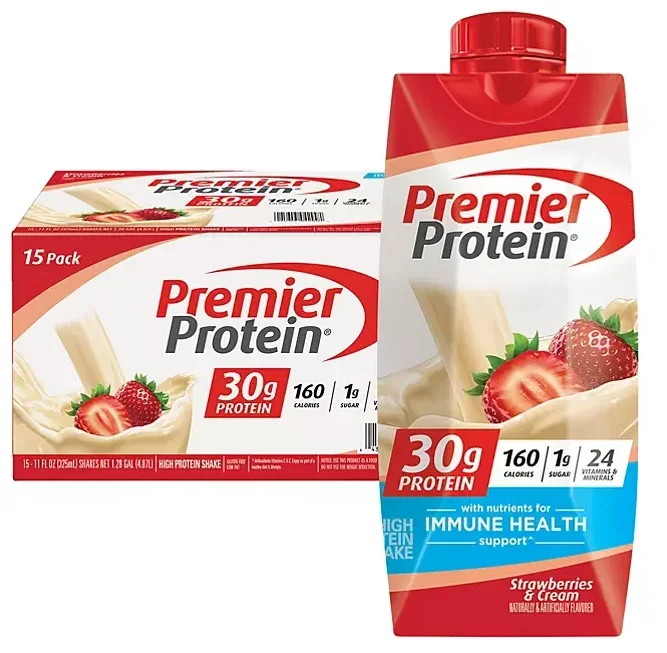 Premier Protein 30g. High Protein Shake, Strawberries & Cream (11 fl. oz., 15 pk.)