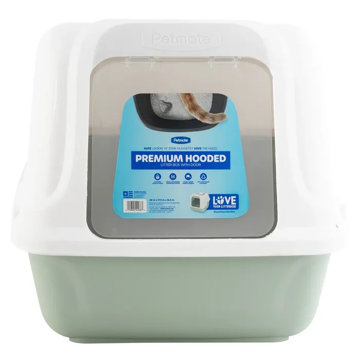 Premium Hooded Cat Litter Box with door