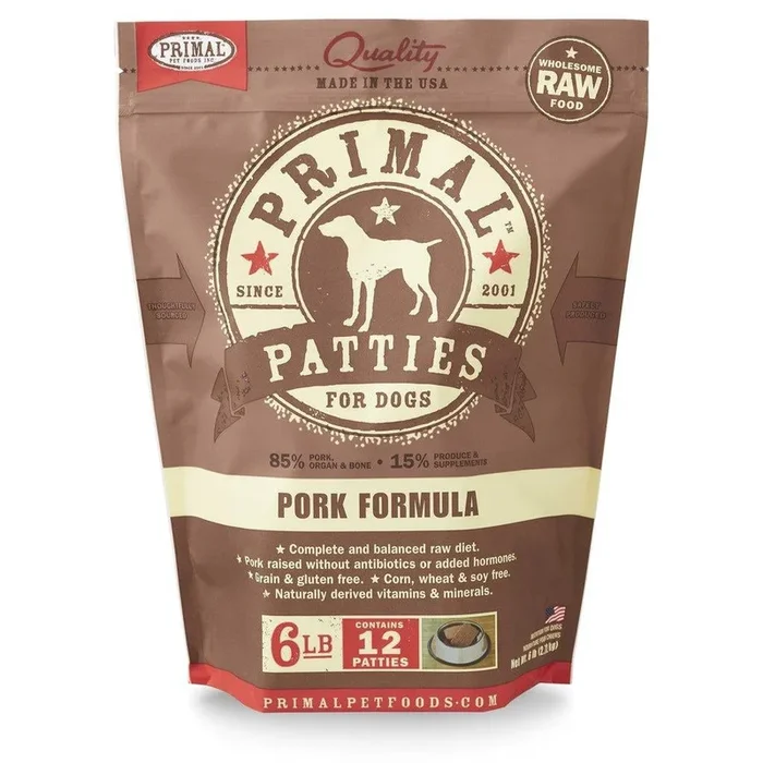Primal – Dog Pork Patties