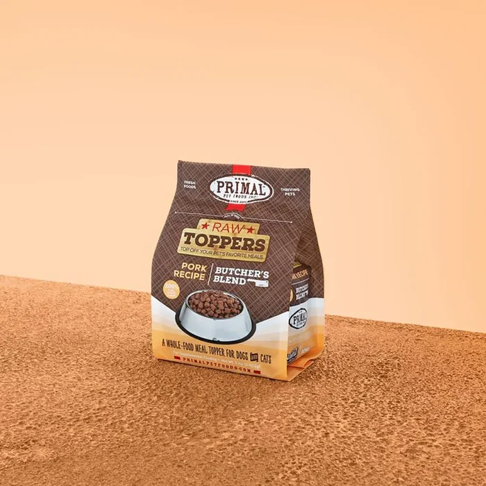 Primal Butcher’s Blend Raw Toppers Pork Formula Cat & Dog Food 2lb