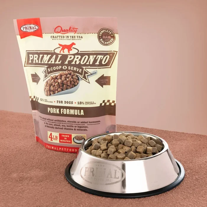 Primal Dog Raw Pork Pronto 4lbs (IN STORE PICK UP ONLY)
