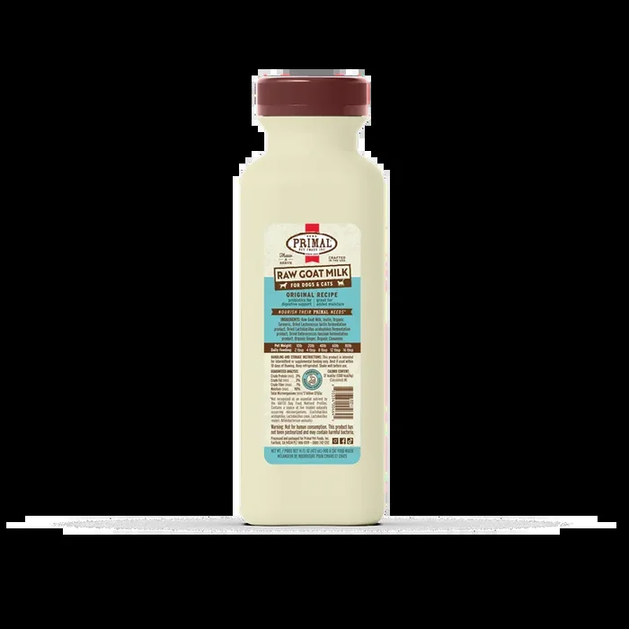 Primal Frozen Raw Goat Milk, Original Recipe