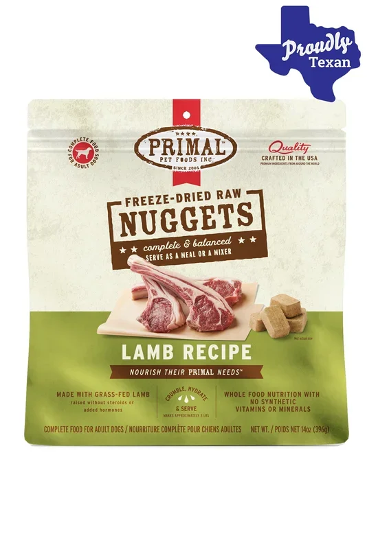 Primal Lamb Nuggets Freeze-Dried Dog Food
