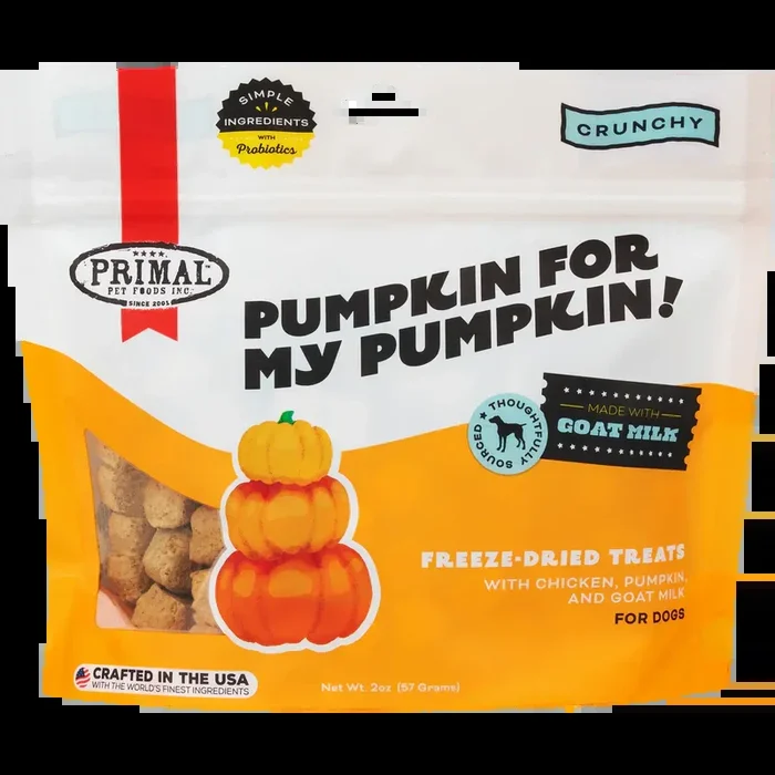 Primal Pet Foods Pumpkin For My Pumpkin Chicken, Pumpkin & Goat Milk Dog Treats