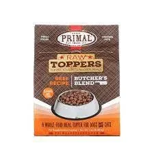 Primal Raw Frozen Butcher’s Blend Beef Topper Dog/Cat