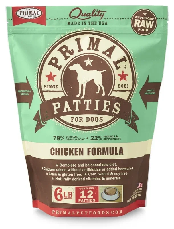 PRIMAL Raw Frozen Canine Chicken Formula 6 lb.