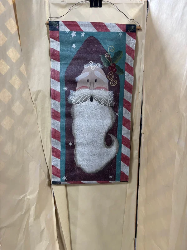 Primitive Santa Clause Wall Hanging Decor