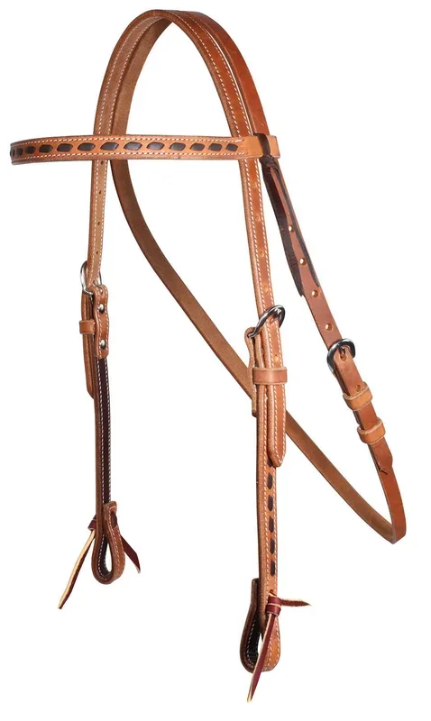 Professional’s Choice Buckstitch Harness Leather Browband Headstall