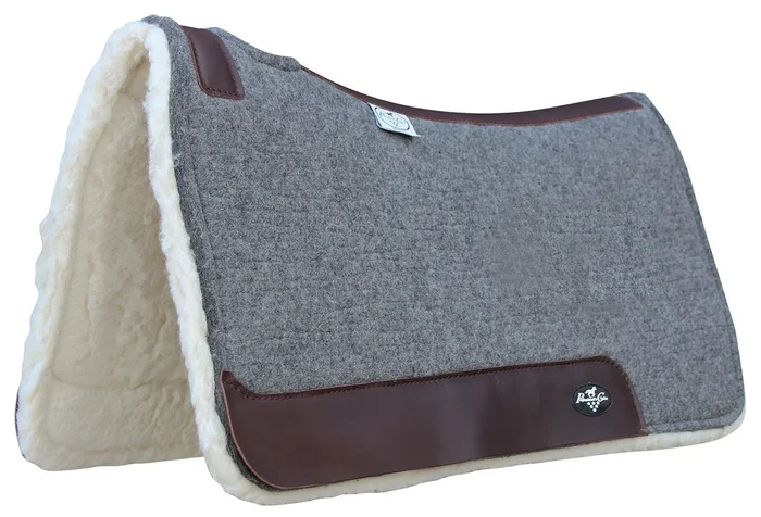 Professional’s Choice Deluxe 100% Wool Saddle Pad with Fleece